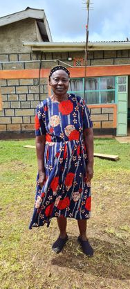 Josephine Anyona, chairlady Faraja VSLA group is one of the groups comprised of pyrethrum farmers supported by DCA in form of trainings and other equipment to start a village savings and lending associations.