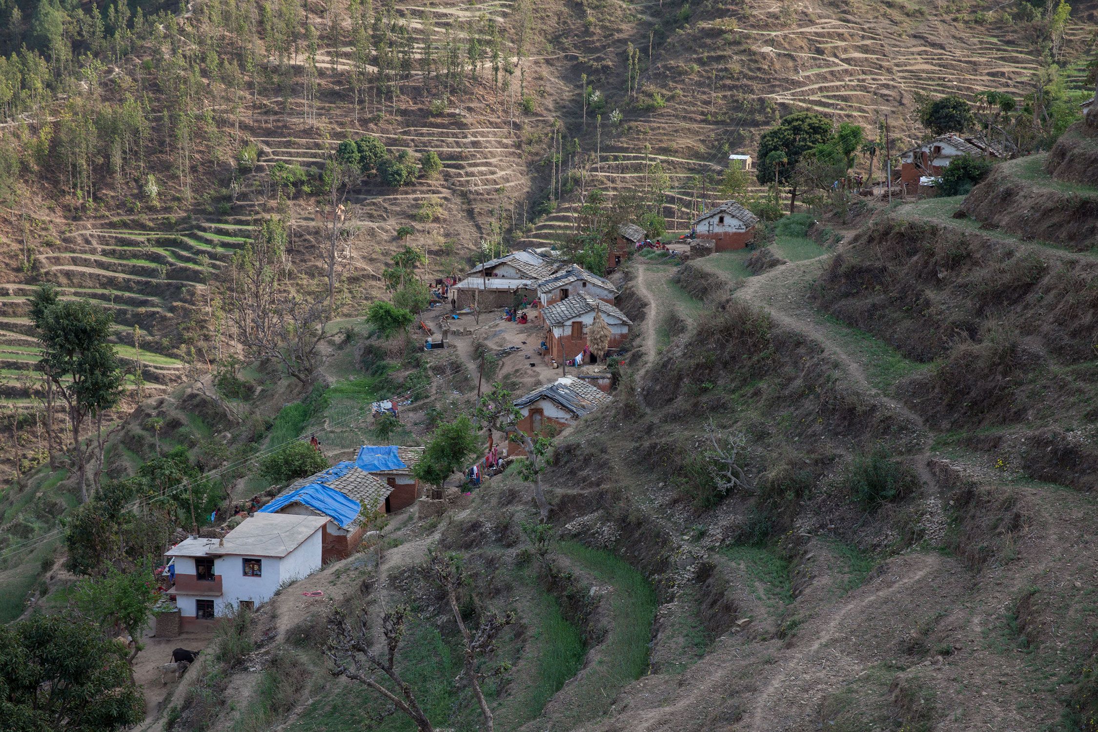 Landsby i Banlek, Nepal