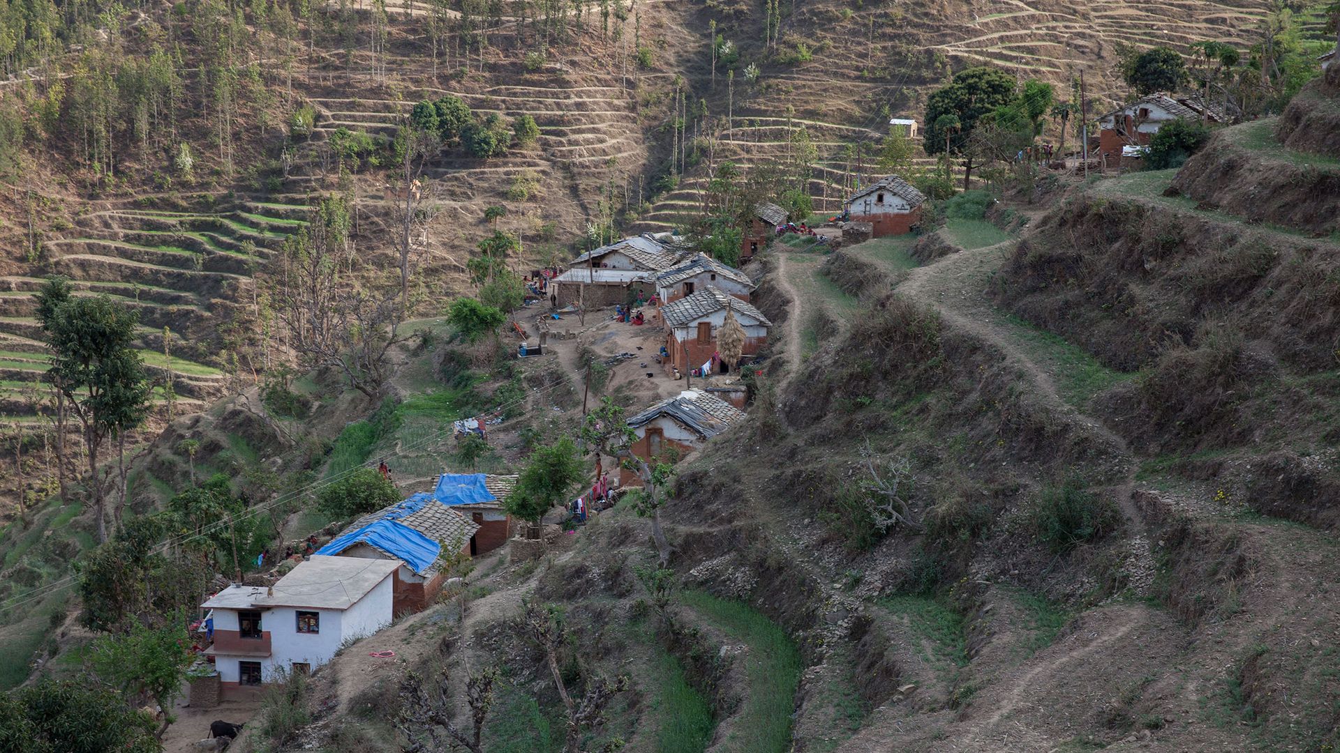 Landsby i Banlek, Nepal