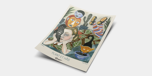 Produktbillede af kunstplakat af med motiv af den kendte danske kunstner Julie Nord