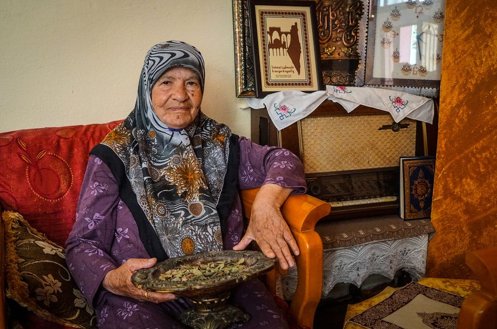 Palæstinensisk flygtning i Libanon Rasmiyeh Abed
